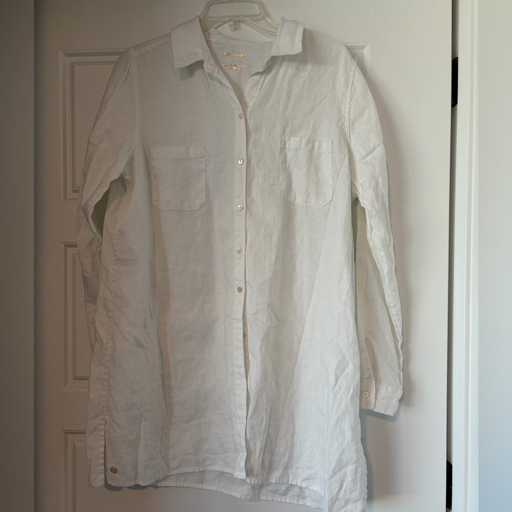 Lilly Pulitzer Seaview Linen Coverup